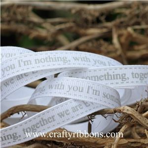 Wedding Owl Ribbon - EVERYTHING White